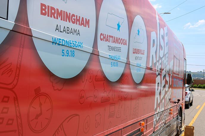 The Rise of the Rest tour in May stopped in five Mid-South cities.