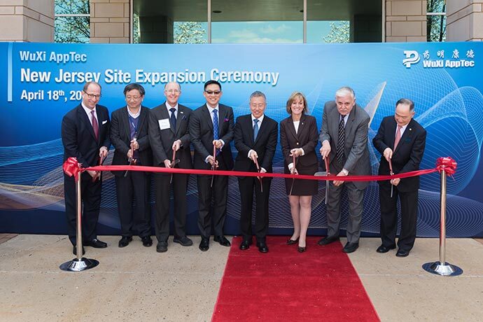 Ribbon-cuttings are frequent these days for WuXi Apptec and its affiliate. This one took place in Plainsboro, New Jersey, in April.