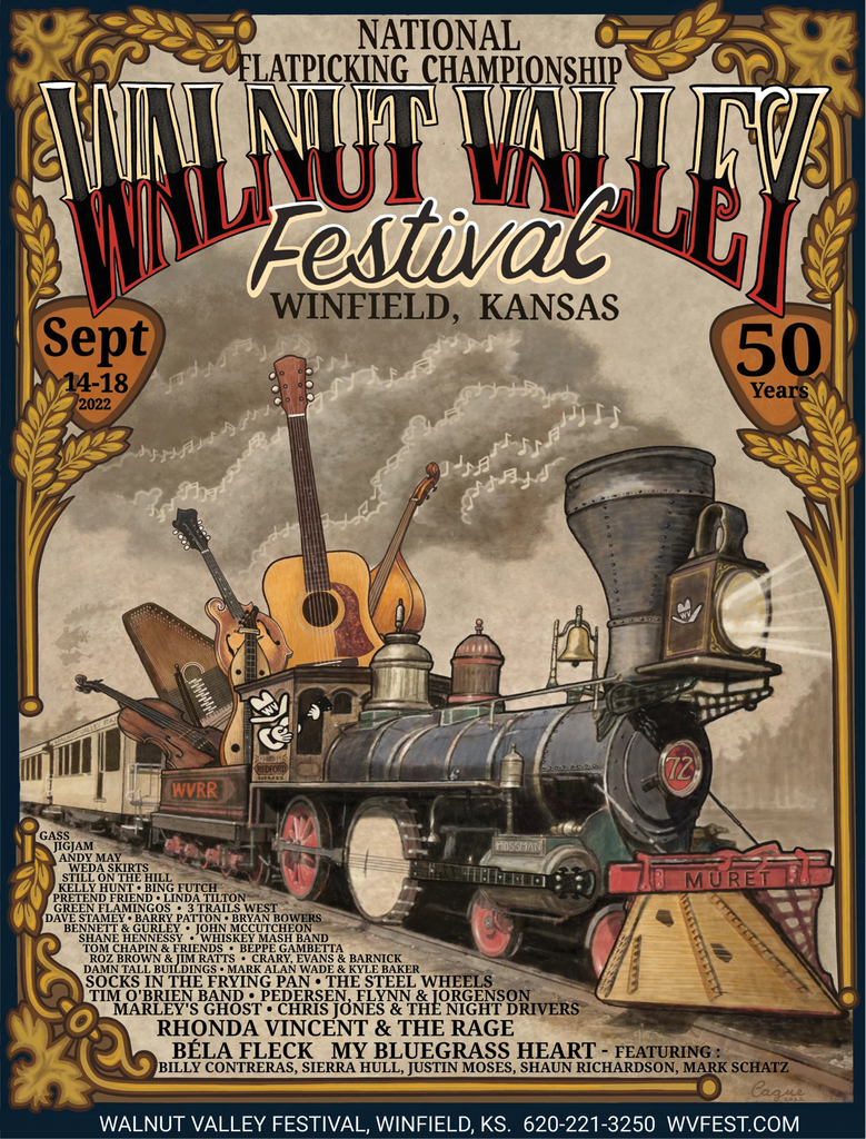 Winfield Main Street is one of 28 Kansas Main Street programs. The town is globally renowned for its annual Walnut Valley Festival every September, featuring the International Finger Style Guitar and the National Flat Pick Guitar Championships.