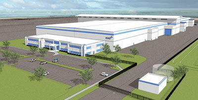 Rendering of Spirit AeroSystems' Kinston facility