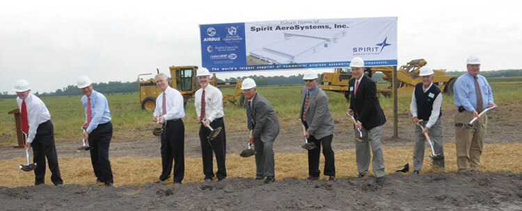 Groundbreaking for Spirit AeroSystems' Kinston facility