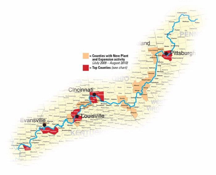 Ohio River Corridor Map