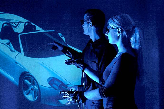 The Virtual Development and Training Centre in Magdeburg specializes in 3D test set-ups.