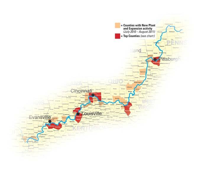 Ohio River Corridor Map