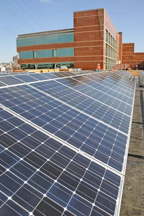 Ameren recently installed solar energy panels on the rooftop of its headquarters, where an energy learning center provides a view of five different solar power technologies. Customers can track the efficiency and costs of the systems at Ameren.com/solar.