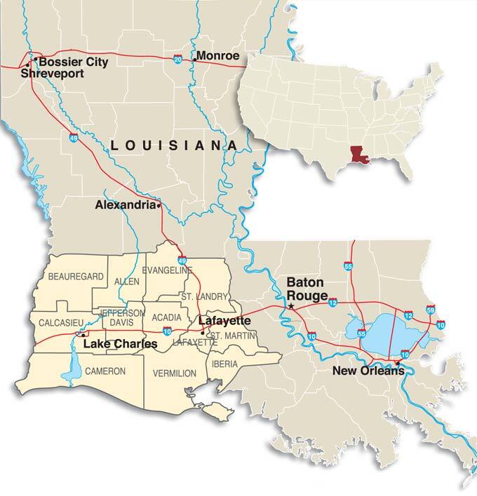 Louisiana Map