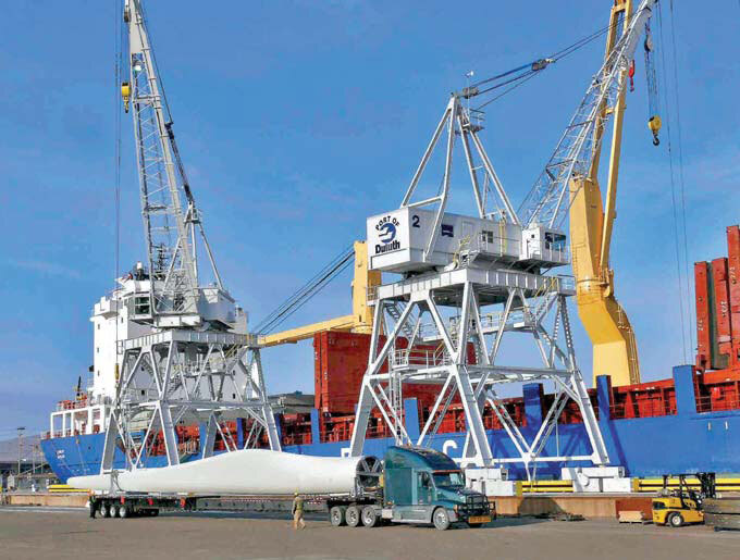 The Port of Duluth in Minnesota is one of several across the U.S. making hay through the transport of wind energy components.