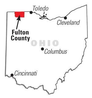 Fulton County, Ohio map