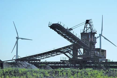 First Wind earlier this year celebrated the completion of its Steel Winds II expansion in Lackawanna and Hamburg, N.Y. Pictured is an image from Steel Winds I, built on the shores of Lake Erie on the abandoned Bethlehem Steel mill site.