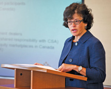 Susan Wolburgh Jenah, president and CEO of the Investment Industry Regulatory Organization of Canada