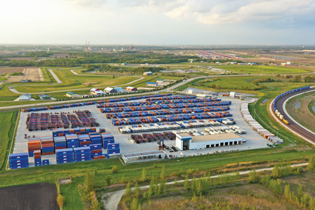 APL completed its new intermodal terminal in Joliet, Ill., in December 2011.