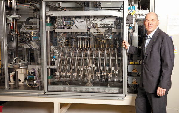 Fabian Schmahl, CEO of ThyssenKrupp Bilstein in Hamilton, Ohio. The company manufactures passive and active automotive suspension systems.