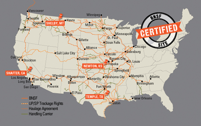 2016 BNSF System Map