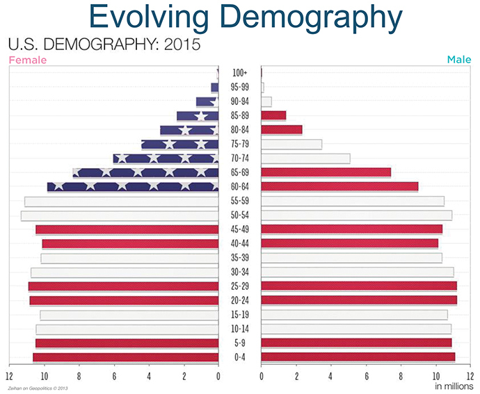 US Demography 2015 Graph