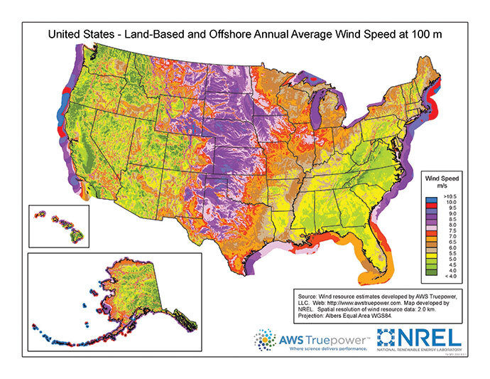 Windspeed Map