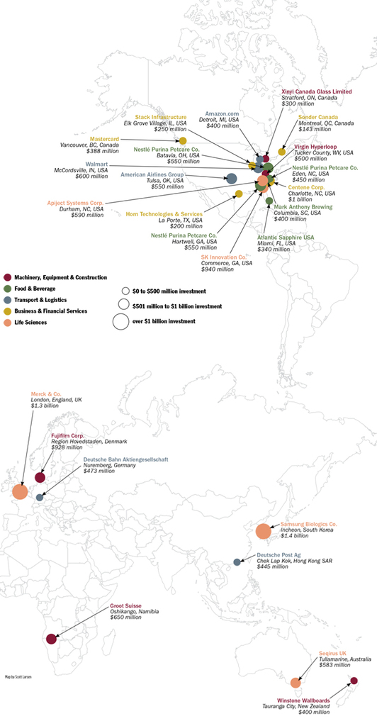 Top Industries Map