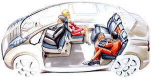 Air car interior