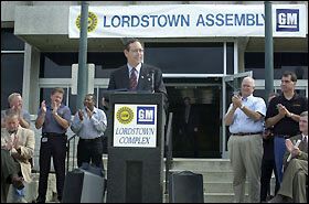 Gov. Bob Taft (pictured at podium)