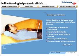 Bank of America's Online Banking Center