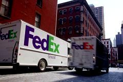 FedEx trucks