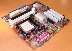 A FoxConn PC motherboard for AMD processors