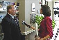 Alan Superfine, vice president/general manager of ICT Research Services (left)