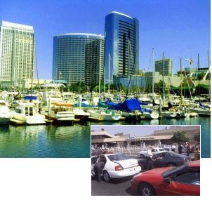San Diego Harbor and U.S.-Mexico Border (inset)