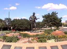 Buddy Holly memorial in Lubbock, Texas