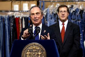Michael R. Bloomberg (at podium)