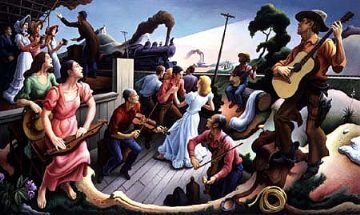 Thomas Hart Benton's final work