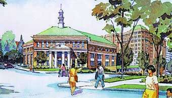 James F. Oyster Bilingual Elementary School rendering