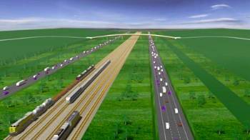 rendering of Trans Texas Corridor