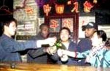 Celebrating China's entry into the WTO.