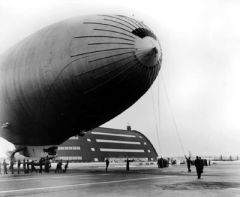 Blimp at South Weymouth station