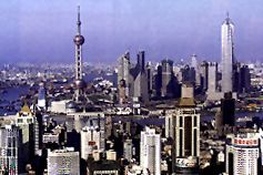 Pudong New Area in Shanghai, China