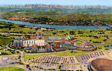 rendering: Xanadu with New York City