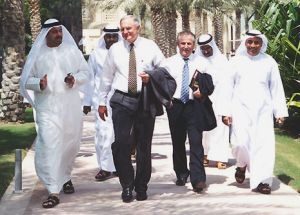 Intel CEO Craig Barnett (third from left) visited Dubai Internet City