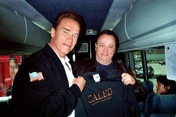 Calif. Gov. Schwarzenegger and Wayne Schnell