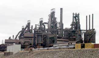 Mittal steel plant in Baltimore County, Md.