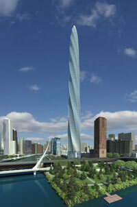 Chicago Spire's atrium