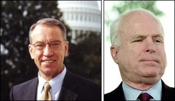 Grassley (left) and McCain