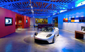 Tesla showroom in Los Angeles