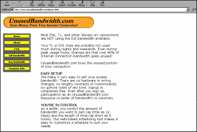 Click to visit Unusedbandwidth.com