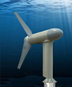 An up-close rendering of the turbine in action.