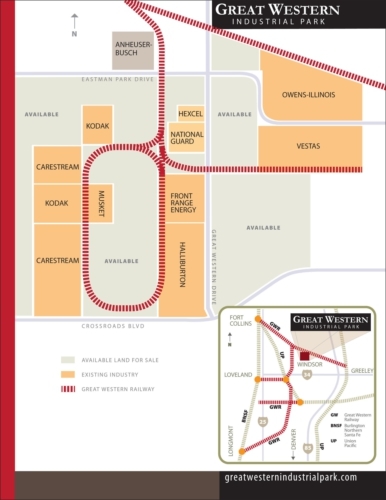 This schematic shows who's where in Great Western Industrial Park in Windsor.